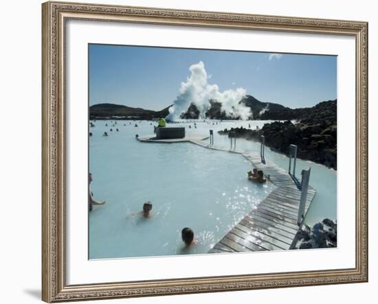 Blue Lagoon (Mineral Baths), Near Keflavik, Iceland, Polar Regions-Ethel Davies-Framed Photographic Print