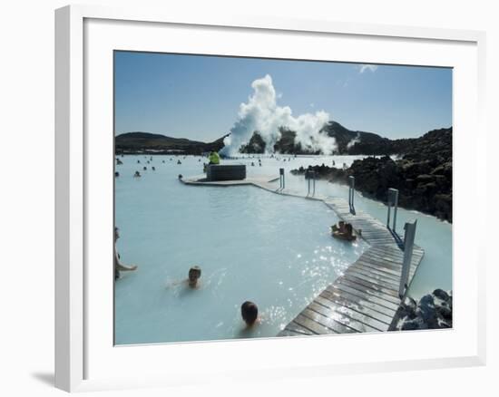 Blue Lagoon (Mineral Baths), Near Keflavik, Iceland, Polar Regions-Ethel Davies-Framed Photographic Print