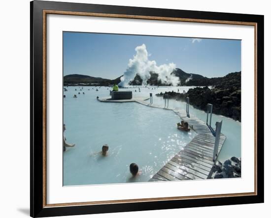 Blue Lagoon (Mineral Baths), Near Keflavik, Iceland, Polar Regions-Ethel Davies-Framed Photographic Print