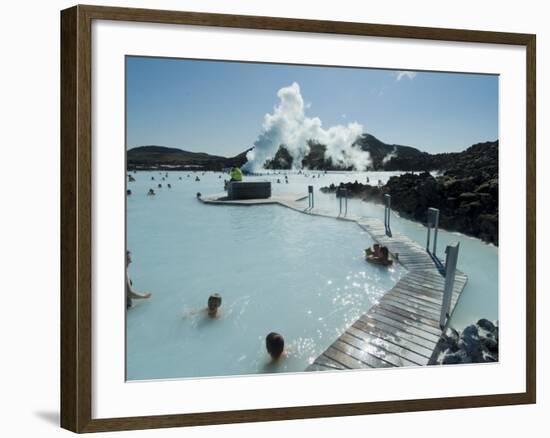 Blue Lagoon (Mineral Baths), Near Keflavik, Iceland, Polar Regions-Ethel Davies-Framed Photographic Print