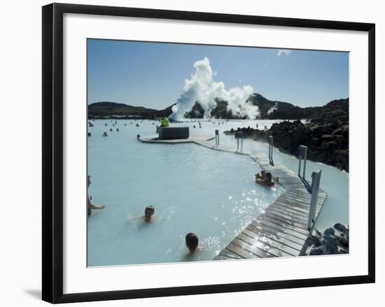 Blue Lagoon (Mineral Baths), Near Keflavik, Iceland, Polar Regions-Ethel Davies-Framed Photographic Print