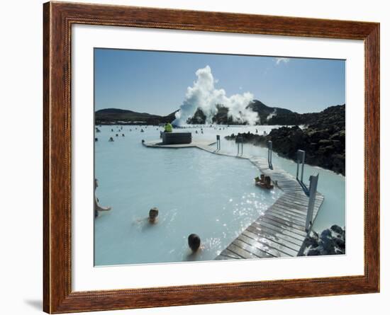 Blue Lagoon (Mineral Baths), Near Keflavik, Iceland, Polar Regions-Ethel Davies-Framed Photographic Print