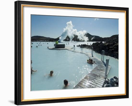 Blue Lagoon (Mineral Baths), Near Keflavik, Iceland, Polar Regions-Ethel Davies-Framed Photographic Print