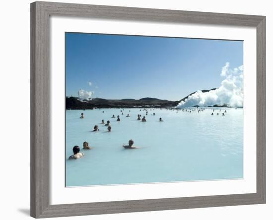 Blue Lagoon (Mineral Baths), Near Keflavik, Iceland, Polar Regions-Ethel Davies-Framed Photographic Print