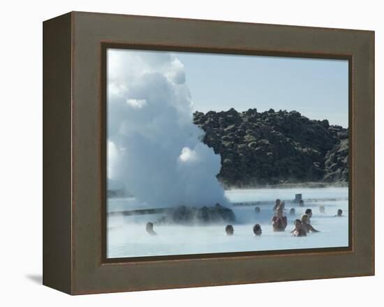 Blue Lagoon (Mineral Baths), Near Keflavik, Iceland, Polar Regions-Ethel Davies-Framed Premier Image Canvas