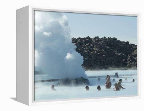 Blue Lagoon (Mineral Baths), Near Keflavik, Iceland, Polar Regions-Ethel Davies-Framed Premier Image Canvas