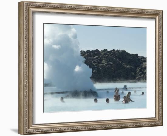 Blue Lagoon (Mineral Baths), Near Keflavik, Iceland, Polar Regions-Ethel Davies-Framed Photographic Print