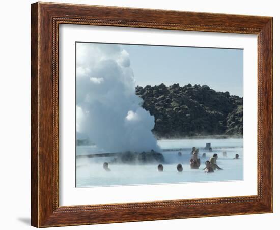 Blue Lagoon (Mineral Baths), Near Keflavik, Iceland, Polar Regions-Ethel Davies-Framed Photographic Print