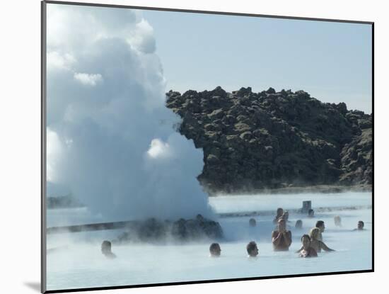 Blue Lagoon (Mineral Baths), Near Keflavik, Iceland, Polar Regions-Ethel Davies-Mounted Photographic Print