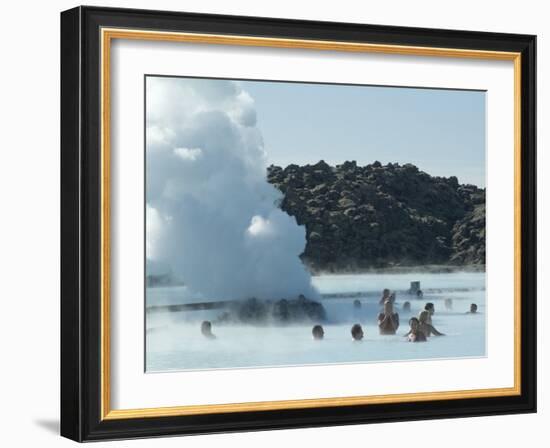 Blue Lagoon (Mineral Baths), Near Keflavik, Iceland, Polar Regions-Ethel Davies-Framed Photographic Print