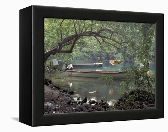 Blue Lagoon near Port Antonio, Mexico-Robin Hill-Framed Premier Image Canvas