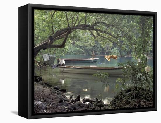 Blue Lagoon near Port Antonio, Mexico-Robin Hill-Framed Premier Image Canvas