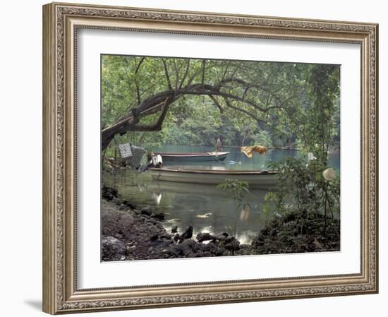 Blue Lagoon near Port Antonio, Mexico-Robin Hill-Framed Photographic Print