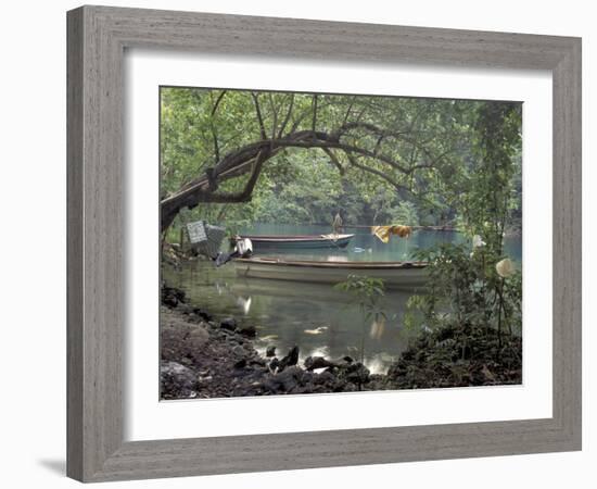 Blue Lagoon near Port Antonio, Mexico-Robin Hill-Framed Photographic Print