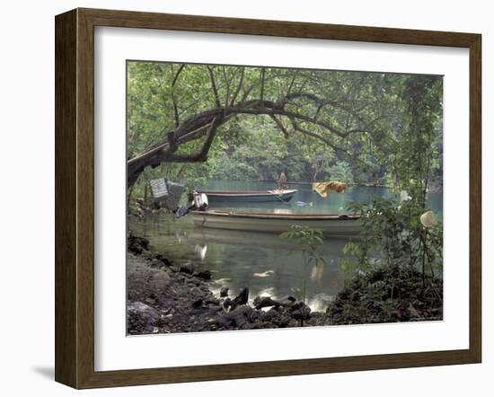 Blue Lagoon near Port Antonio, Mexico-Robin Hill-Framed Photographic Print