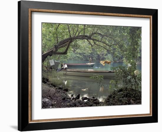 Blue Lagoon near Port Antonio, Mexico-Robin Hill-Framed Photographic Print