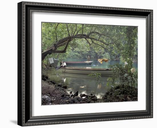 Blue Lagoon near Port Antonio, Mexico-Robin Hill-Framed Photographic Print