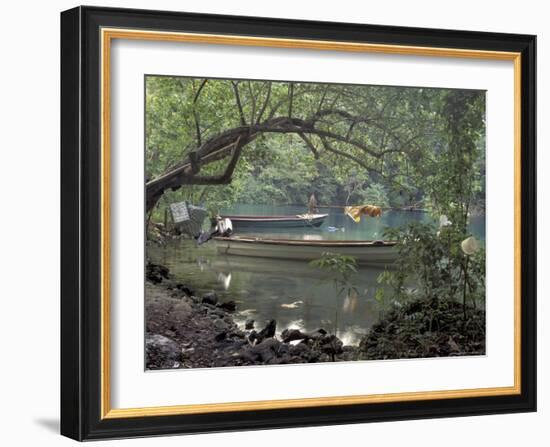 Blue Lagoon near Port Antonio, Mexico-Robin Hill-Framed Photographic Print