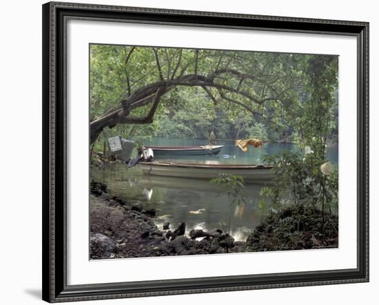 Blue Lagoon near Port Antonio, Mexico-Robin Hill-Framed Photographic Print