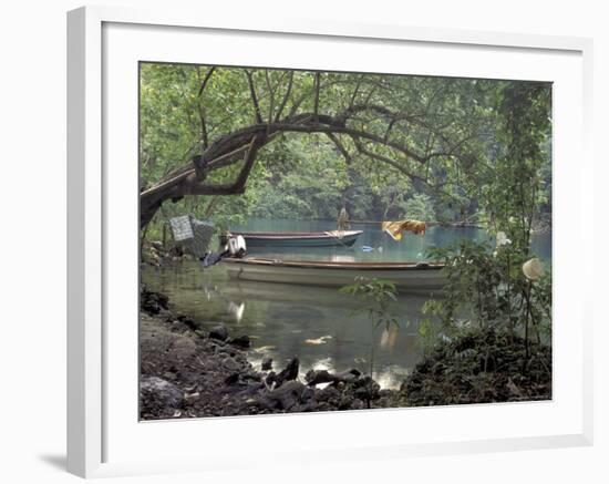 Blue Lagoon near Port Antonio, Mexico-Robin Hill-Framed Photographic Print