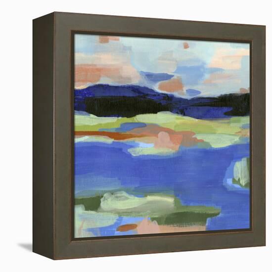 Blue Landing II-Annie Warren-Framed Stretched Canvas