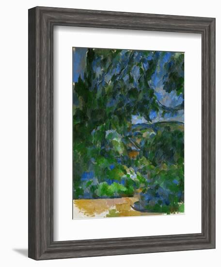 Blue Landscape, 1904-1906-Paul Cézanne-Framed Giclee Print