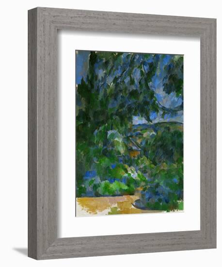 Blue Landscape, 1904-1906-Paul Cézanne-Framed Giclee Print