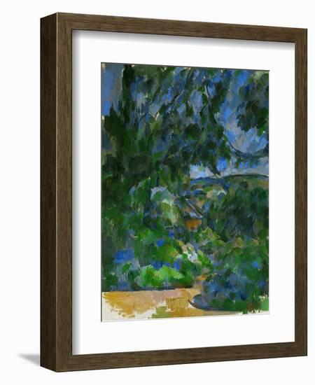 Blue Landscape, 1904-1906-Paul Cézanne-Framed Giclee Print