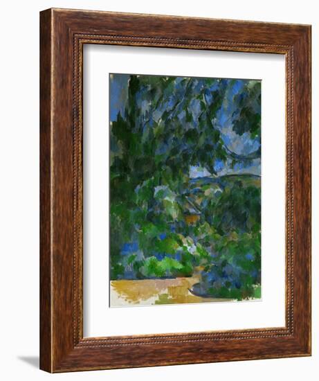 Blue Landscape, 1904-1906-Paul Cézanne-Framed Giclee Print