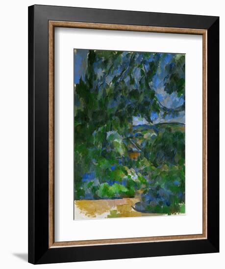 Blue Landscape, 1904-1906-Paul Cézanne-Framed Giclee Print