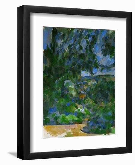 Blue Landscape, 1904-1906-Paul Cézanne-Framed Giclee Print