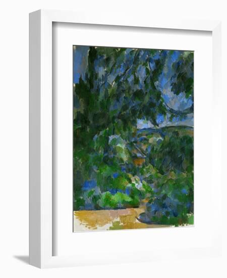 Blue Landscape, 1904-1906-Paul Cézanne-Framed Giclee Print