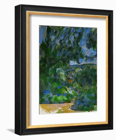 Blue Landscape, 1904-1906-Paul Cézanne-Framed Giclee Print