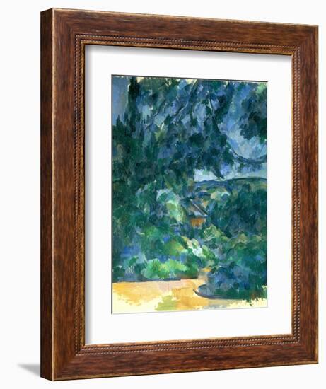 Blue Landscape, Between 1904 and 1906-Paul Cézanne-Framed Giclee Print