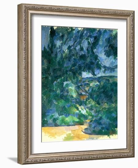 Blue Landscape, Between 1904 and 1906-Paul Cézanne-Framed Giclee Print