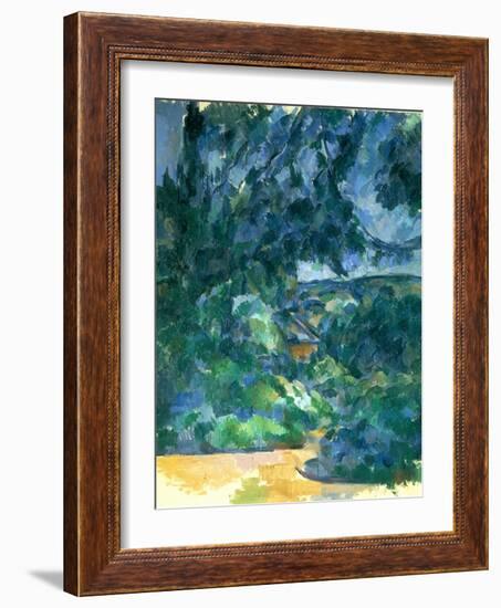 Blue Landscape, Between 1904 and 1906-Paul Cézanne-Framed Giclee Print