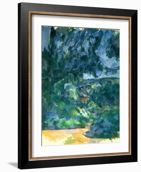 Blue Landscape, Between 1904 and 1906-Paul Cézanne-Framed Giclee Print