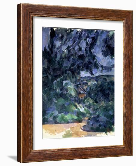 Blue Landscape, C1903-Paul Cézanne-Framed Giclee Print