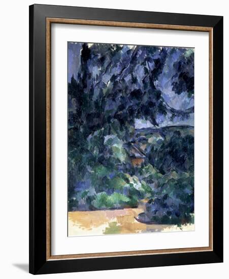 Blue Landscape, C1903-Paul Cézanne-Framed Giclee Print