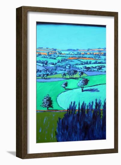 Blue landscape-Paul Powis-Framed Giclee Print