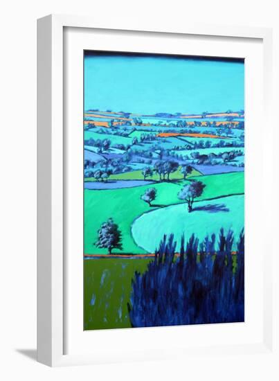 Blue landscape-Paul Powis-Framed Giclee Print