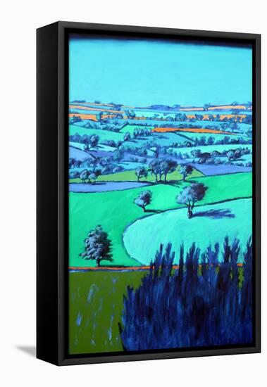 Blue landscape-Paul Powis-Framed Premier Image Canvas