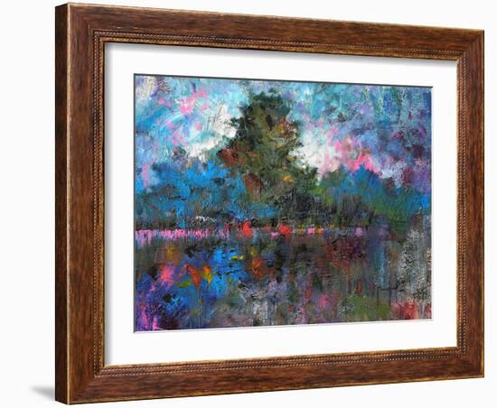 Blue Landscape-Joseph Marshal Foster-Framed Art Print