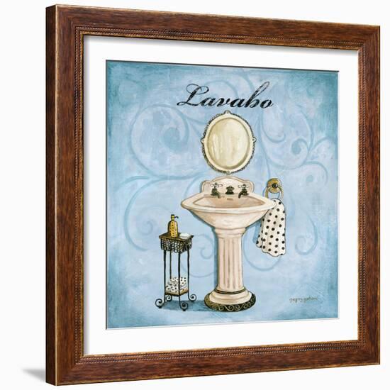 Blue Lavabo-Gregory Gorham-Framed Art Print