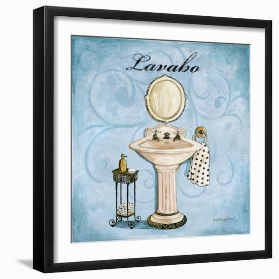 Blue Lavabo-Gregory Gorham-Framed Art Print