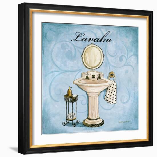 Blue Lavabo-Gregory Gorham-Framed Art Print