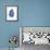 Blue Leaf Branch-Jasmine Woods-Framed Art Print displayed on a wall
