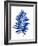 Blue Leaf Branch-Jasmine Woods-Framed Art Print