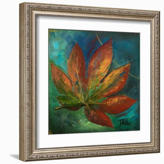 Blue Leaf I-Patricia Pinto-Framed Art Print