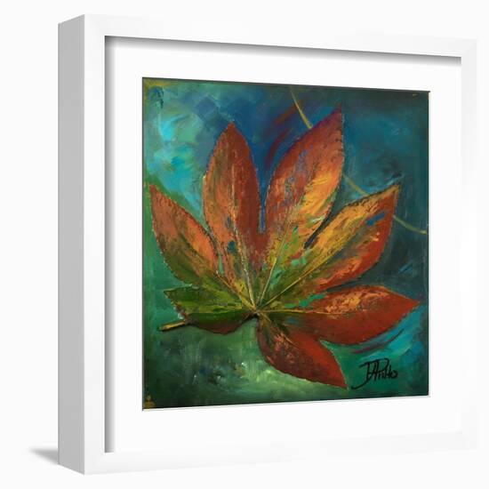 Blue Leaf I-Patricia Pinto-Framed Art Print